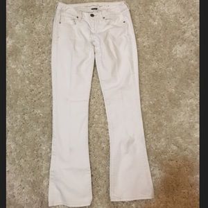White bootcut jeans